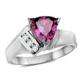 thumbnail image 2 of Star K � Genuine Pink Tourmaline Triangle Trillion 7mm Contemporary Modern Designer Ring, 2 of 9