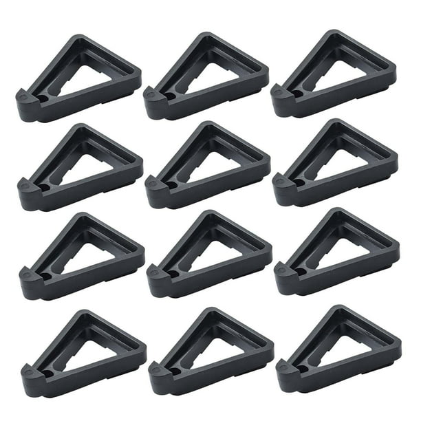 12 piezas de macetas invisibles para plantas, combinación de macetas, soporte para plantas S Negro