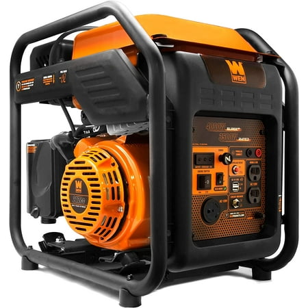 

WEN DG4500iX 4500-Watt RV and Transfer-Switch-Ready Dual Fuel Open Frame Inverter Generator with Electric Start and CO Watchdog