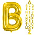 thumbnail image 1 of Globo de papel aluminio dorado con letra B de 40" AOAOParty, 1 of 6