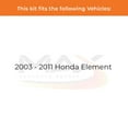 thumbnail image 3 of Max Advanced Brakes - Brake Kit for 2003-2008 2009 2011 Honda Element Front and Rear Replacement Drilled Slotted Black Coated Disc Brake Rotors and Ceramic Brake Pads, 3 of 10