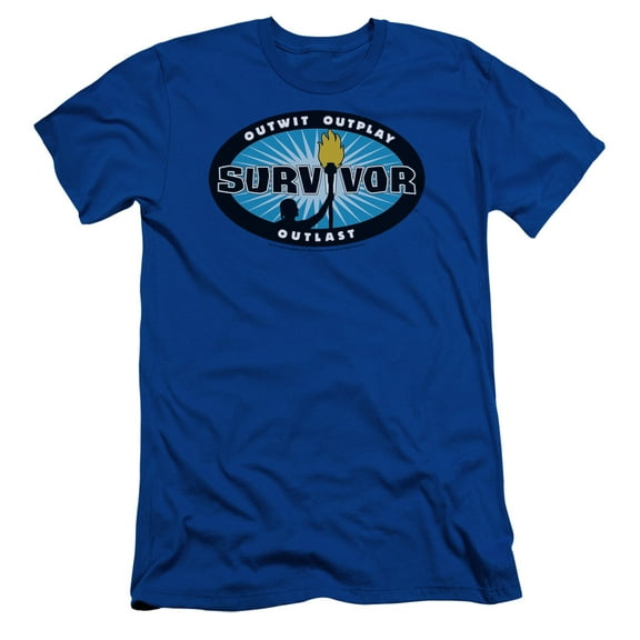 Survivor Blue Burst Adult 30/1 T-Shirt Royal Blue