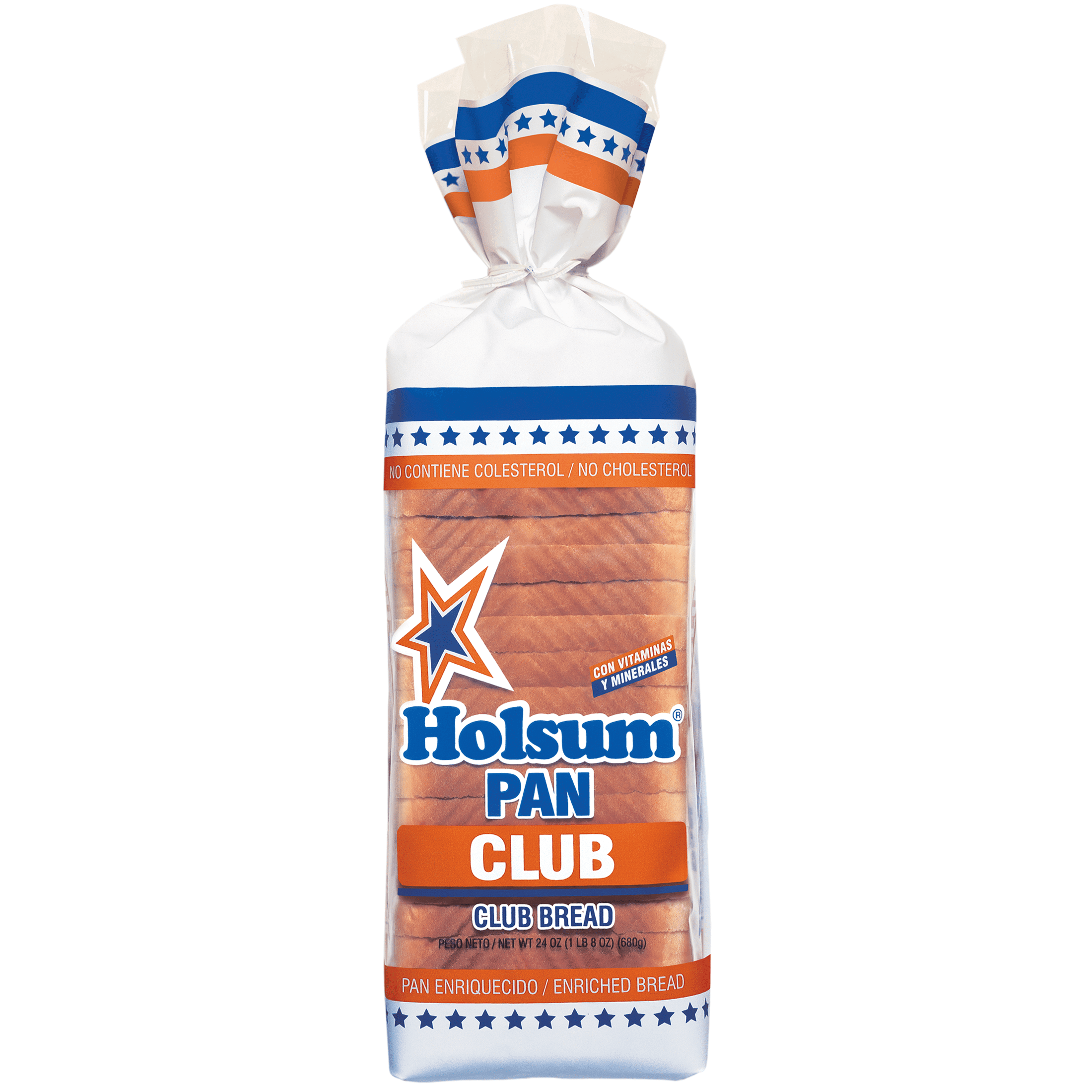 Holsum, Regular Club Sandwich White Bread Loaf, Sliced, 24 oz, Shelf Stable