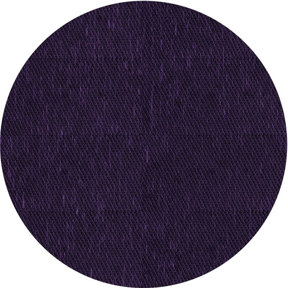 Ahgly Company Machine Washable Indoor Round Transitional Night Black Area Rugs, 8' Round