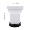 Masteelf Toilet Extension Pipe Prevent Leakage Extension Pipe Straight