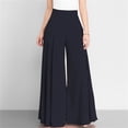thumbnail image 2 of Women's High Waisted Wide Leg Pants Casual Loose Flowy Lounge Trousers Elegant Palazzo Slacks, 2 of 5
