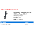 thumbnail image 2 of Fuel Injector - Compatible with 1998 - 2002 Isuzu Trooper 3.5L V6 1999 2000 2001, 2 of 2
