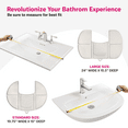thumbnail image 4 of Sink Topper Premium Silicone Rubber Foldable Sink Cover, Makeup Organizer, Standard, White, 4 of 12