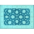 thumbnail image 1 of Ahgly Company Indoor Rectangle Oriental Light Blue Traditional Area Rugs, 2' x 4', 1 of 4