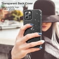 thumbnail image 4 of JETech Glitter Case for iPhone 12 Pro Max, 6.7-Inch, Bling Sparkle Shockproof Phone Bumper Cover, Cute Sparkly for Women and Girls (Black), 4 of 7