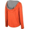 thumbnail image 3 of Women's Colosseum  Orange Clemson Tigers Distressed Heather Long Sleeve Hoodie T-Shirt, 3 of 3