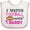 White and Pink, variant on Inktastic I Watch Football with My Daddy Boys or Girls Baby Bib