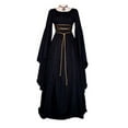 thumbnail image 4 of Women's Round Neck Belt Dresses Party Long Sleeve Dress Petite Maxi Dresses Dresses for Mom Dress Summer High Neck Midi Dress Summer Dresses Petite Women Summer Work Dresses for Women Travel Dresses, 4 of 6