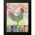 thumbnail image 2 of Blixt, Ingrid 19x24 Black Modern Framed Museum Art Print Titled - Rooster on a Fence I, 2 of 5