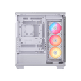 thumbnail image 5 of CORSAIR 3500X RS-R ARGB Mid-Tower PC Case – 3x Pre-Installed RS120-R ARGB Fans – GPU Anti-Sag Arm – Tempered Glass – Fits up to 10x 120mm Fans – Reverse Connection Motherboard Compatible, White, 5 of 20