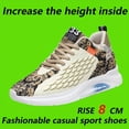 thumbnail image 3 of Men'S Height-Increasing Sneakers with Cushioned EVA Sole - Low-Top Lace-Up Shoes  Black & Colorway - All-Season Gym, Running, Casual Shoes - Height Increase for Men, Gym Footwear, Sporty Design, Brea, 3 of 7