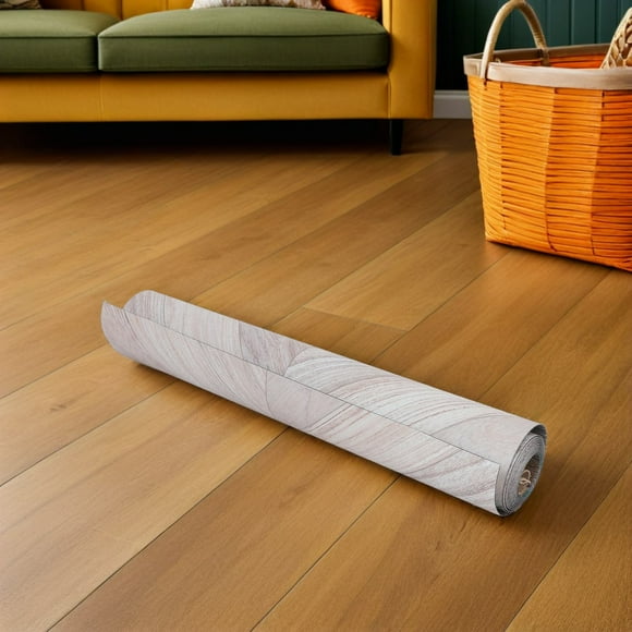 UPOUART Beige Peel and Stick Flooring Roll PVC SelfAdhesive Vinyl Tile for Home Use Durable Easy Installation 0.6mx3mx1.5mm