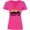 Cyber Pink, variant on Inktastic Detroit Michigan Skyline Retro Women's V-Neck T-Shirt