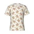 thumbnail image 4 of Vsdgher Kawaii Bear Print Men's Dry Fit Mesh Athletic Shirts Moisture Wicking Tennis T-Shirt Tops, 4 of 9