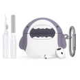 thumbnail image 1 of Funda de silicona para AirPods 4, diseño de animalito anime, resistente a golpes, 1 of 8