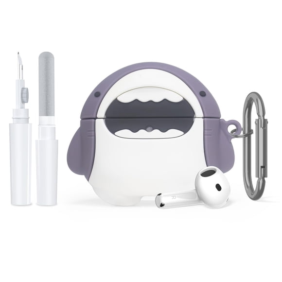 Funda de silicona para AirPods 4, diseño de animalito anime, resistente a golpes