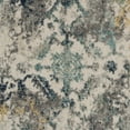 thumbnail image 6 of SAFAVIEH Madison Ognen Overdyed Geometric Area Rug, Ivory/Blue, 5'3" x 7'6", 6 of 7