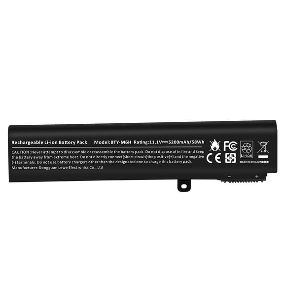 BTY-M6H Laptop Battery for MSI GE72 2QC 2QD GL62 GL62M GL72 GL62-6QD-030FR GL62-6QC MS-16J2 GE62 GE62VR GE63 GE63VR GP62 GP72 GP62MVR GP72MVR GE72VR GE73 GL62VR GL72VR CX62 6QD PE60 PE70