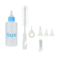 thumbnail image 2 of KBKYBUYZ 7PCS/ Set Pet Puppy Feeding Bottle Small Dog Cats Milk Nursing Care Kit Liquid Feeding Supplies 60ML with 4 Replacement Nipples,1 Brush and 1 Needle for Pet Supplies, Blue, 2 of 5