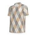 thumbnail image 2 of Rocae Geometric for Men's Short Sleeve Polo Shirt, Quick Drying Performance Moisture Wicking Sports Men's Golf Shirt XX-Large, 2 of 9