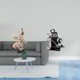 thumbnail image 2 of Figura de de resina, estatua de , escultura, adorno de mesa, modelo de cámara coleccionable con diseño retro artístico, ideal para la sal, 2 of 8