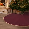 thumbnail image 5 of Haiem Maroon Pattern Christmas Tree Skirt Merry Christmas Party Christmas Tree Decoration,New Year Decorations-30", 5 of 6