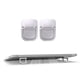 thumbnail image 1 of Soporte teclado portátil, soporte mini laptop invisible, escritorio, teclado MacBook Notebook, aluminio (2PCS) (Plata), 1 of 3