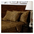 thumbnail image 2 of 3 PC Set 1000 Thread Count 100% Egyptian Cotton, 15" Deep Pocket Leopard Print, RV Short Queen, 2 of 7