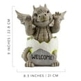 thumbnail image 6 of Esterno Baby Dragon Garden Statue (9-Inch); Hatching Dragon Yard Decor, 6 of 9
