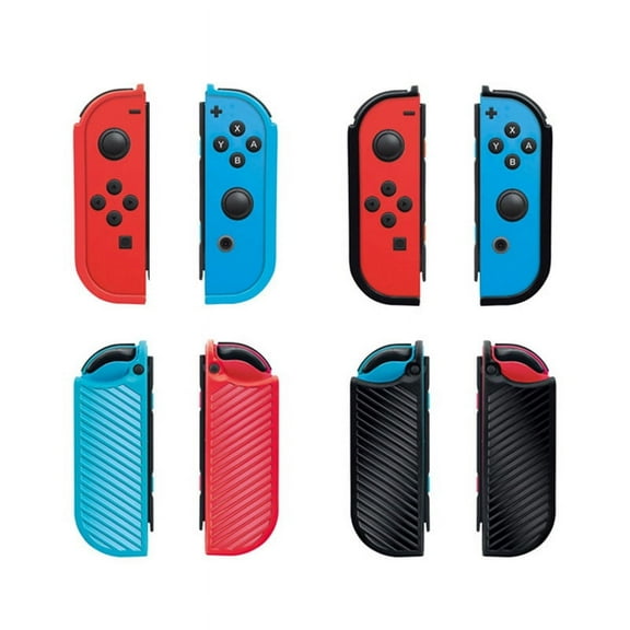 TPU Protective Case For Nintendo Switch Joy-Con - Black L &Black R