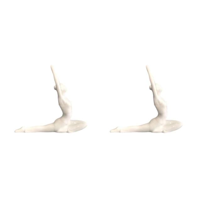 Decoración de Chica de Yoga Inteprter Cerámica Moderna Portátil