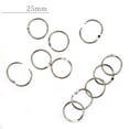 thumbnail image 4 of MasteelfCA 100pcs Metal Loose Leaf Binder Rings Multi-purpose Loose Paper Notebook DIY Photo Album Rings Keychain Rings, 4 of 7