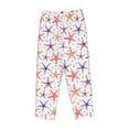 thumbnail image 6 of Uemuo Starfish 1 Pattern Women's Wide Leg Palazzo Lounge Pants with Pockets Light Weight Loose Comfy Casual Pajama Pants-X-Large, 6 of 9