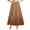 Khaki, variant on PBFRDSJ Boho Maxi Skirt for Women Eyelet Embroidery Elastic High Waist A-Line Summer Casual Beach Long Skirt Ruffle Tiered Skater