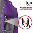 thumbnail image 2 of Mochila bandolera G4Free con bloqueo RFID, color morado, 2 of 7