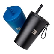 Cubitt Kids Insulated Adventure Cup 16oz, Leak-Proof, BPA-Free, Straw Lid, Keeps Drinks Cold for 12 Hours