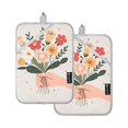 thumbnail image 7 of Yayeee Pot Holders Kitchen Heat Resistant with Pocket 7"x9.8" Cotton Oven Cooking Hot Pads, Yellow Cute Flower, 7 of 7