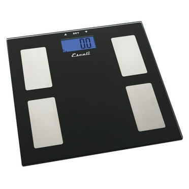 Escali USHM180G Glass Body Fat, Water, Muscle Mass Digital Scale, 400Lb/180Kg