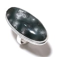 thumbnail image 2 of Natural Bloodstone Gemstone Handmade 925 Sterling Silver Ring Size 8, 2 of 2