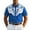 Blue, variant on Men's Western Shirt Short Sleeve Embroidered Cowboy Casual Snap Button Shirt