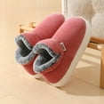 thumbnail image 6 of HaoXun Women's Closed-Toe Fleece-Lined Slippers - Stylish High-Top Warm Slippers for Fall/Winter, 6 of 9