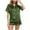 Army Green, variant on Womens Silk Satin Pajamas Short Sleeve Sleepwear Solid Half V Neck Button Down Soft Loungewear 2 Piece Pjs Shorts Set Yellow M