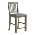 thumbnail image 2 of Furniture of America Wuor Wood Padded Counter Chairs in Gray (Set of 2), 2 of 9
