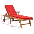 thumbnail image 3 of vidaXL Sun Loungers with Cushions 2 pcs Solid Teak Wood Cream, 3 of 62