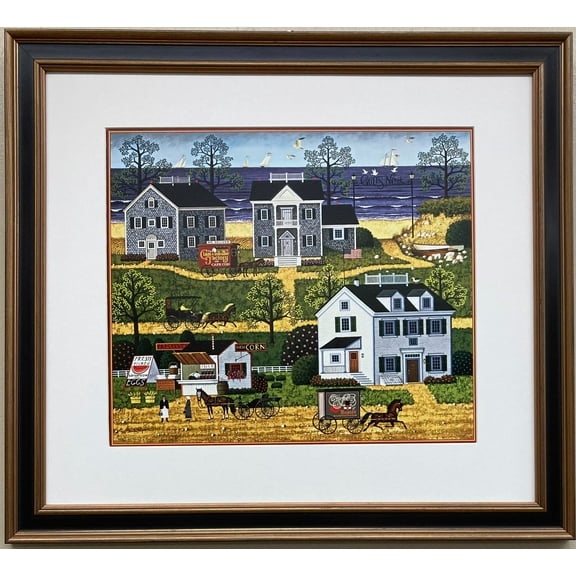 Charles Wysocki "Gull's Nest" New CUSTOM FRAMED Art Americana Generic